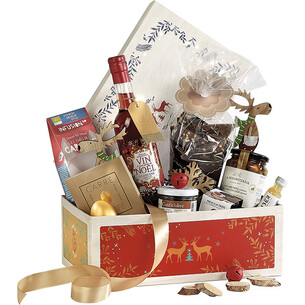 Box cardboard rectangular MERRY CHRISTMAS wood... 2