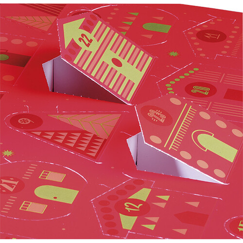Box cardboard Advent calendar CHRISTMAS MOSAIC...