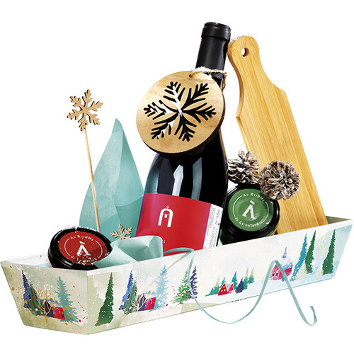 Corbeille carton rectangle CAMPAGNE...