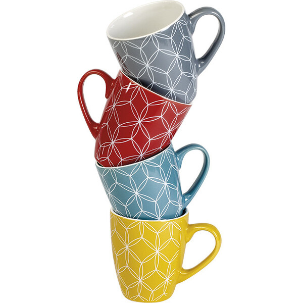 Mug céramique décor jaune-Les Bonnes Affaires 2026
