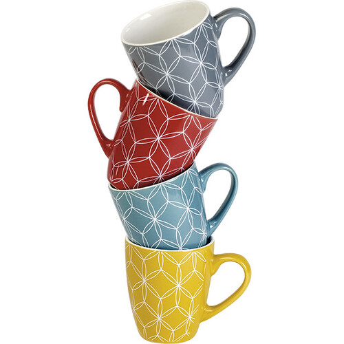 Taza cerámica amarilla