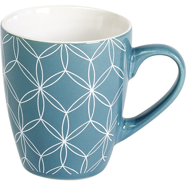 Taza cerámica azul