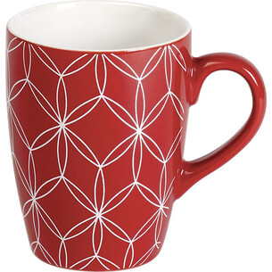 Mug céramique décor rouge-Les Bonnes Affaires 2026