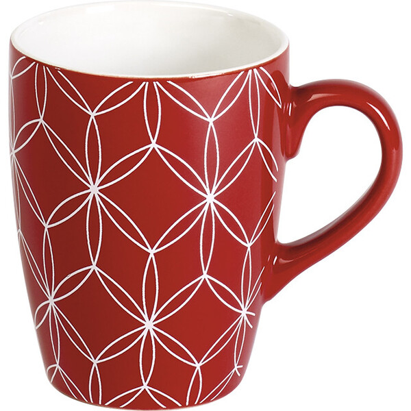 Mug céramique décor rouge-Les Bonnes Affaires 2026