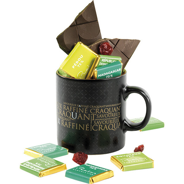 Taza cerámica SAVOUREUX negro/cobre