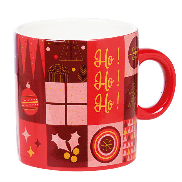 Mug céramique MOSAIQUE FESTIVE/rouge