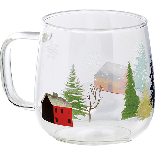 Mug glass SNOWY COUNTRY