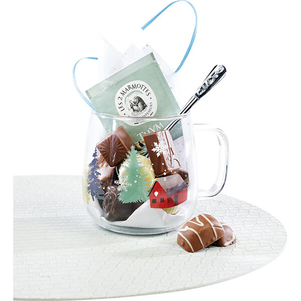 Mug glass SNOWY COUNTRY