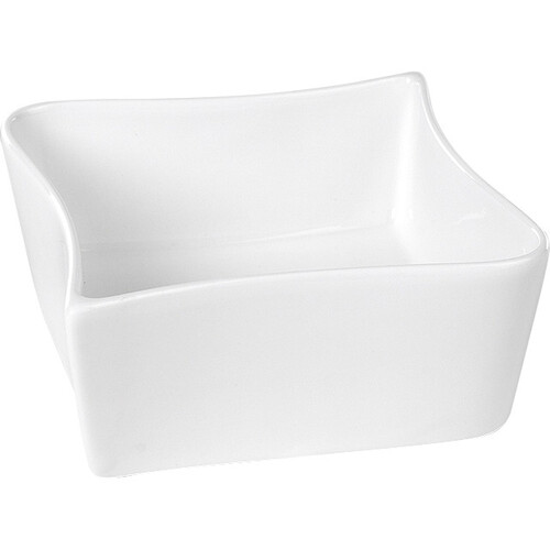 Ramekin square porcelain white