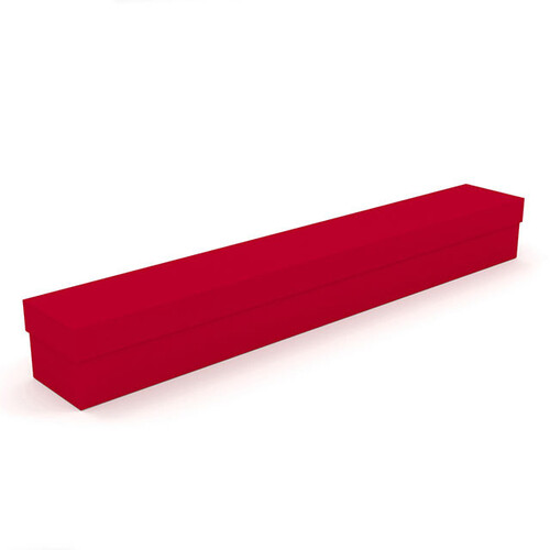 Coffret carton rectangle rouge
