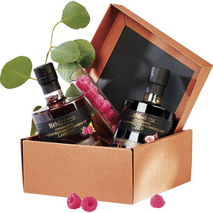 Box cardboard square HAVANA texture havana/black... 2
