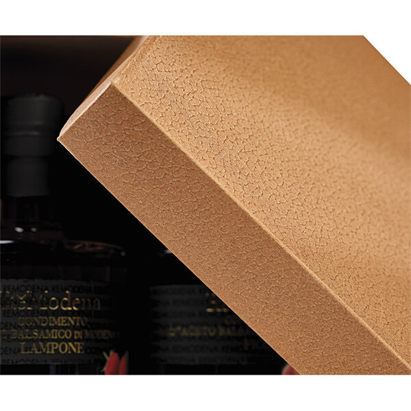 Box cardboard square HAVANA texture havana/black delivered flat