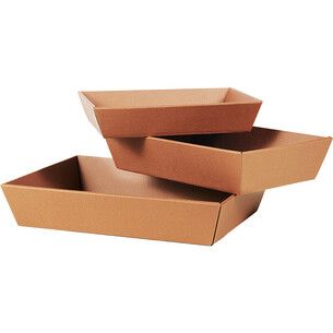 Tray cardboard rectangular HAVANA texture havana/black... 2