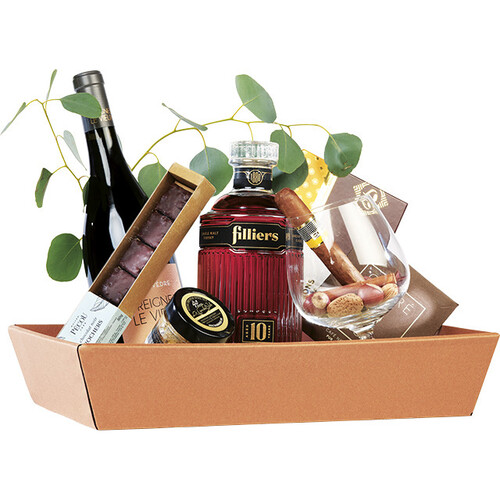 Tray cardboard rectangular HAVANA texture...