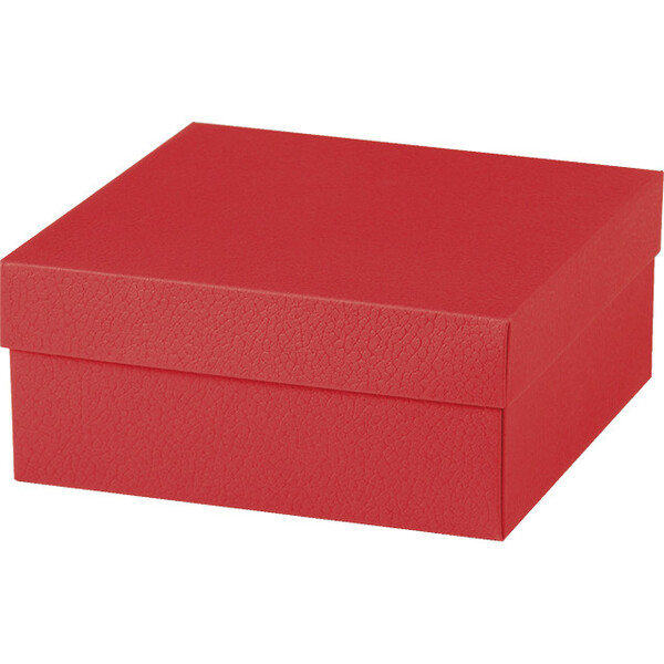 Coffret carton TAPIS ROUGE texture rouge/noir livraison à plat