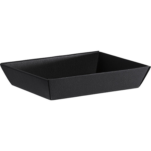 Tray cardboard rectangular black delivered flat (dim.assembled tray)