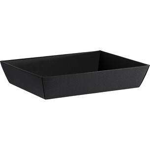 Tray cardboard rectangular black delivered flat...