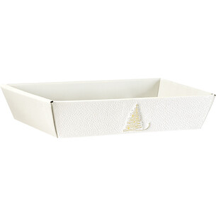 Tray cardboard rectangular GOLDEN SPARKLES texture...