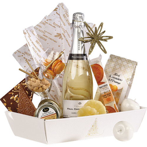 Tray cardboard rectangular GOLDEN SPARKLES...