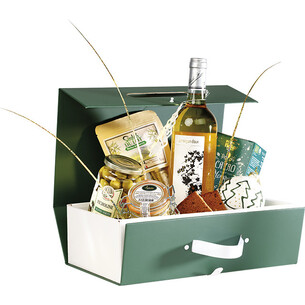 Caja cartón rectangular ELEGANCIA DE INVIERNO textura... 2