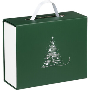 Caja cartón rectangular ELEGANCIA DE INVIERNO textura...