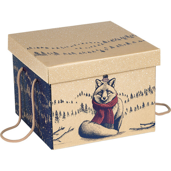 Coffret carton carré UNEXPECTED ENCOUNTERS natural cords