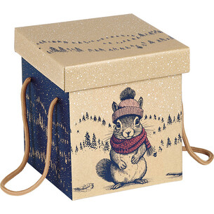 Coffret carton carré UNEXPECTED ENCOUNTERS natural cords