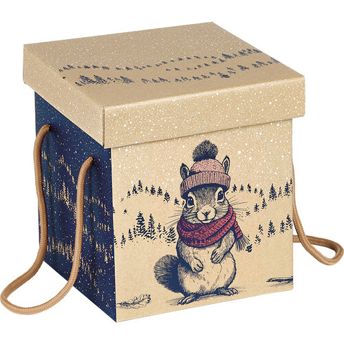 Coffret carton carré UNEXPECTED ENCOUNTERS natural cords