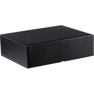 Box cardboard rectangular black semi-automatic delivered...