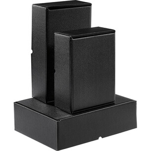 Box cardboard rectangular black semi-automatic delivered... 2