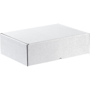 Box cardboard rectangular white semi-automatic delivered...