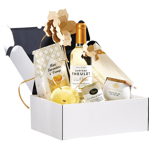 Box cardboard rectangular white semi-automatic...