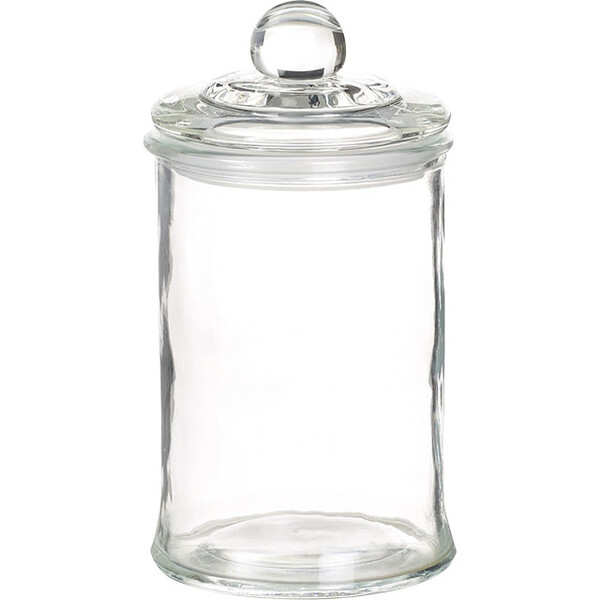 Tarro de vidrio con tapa de vidrio 650ml