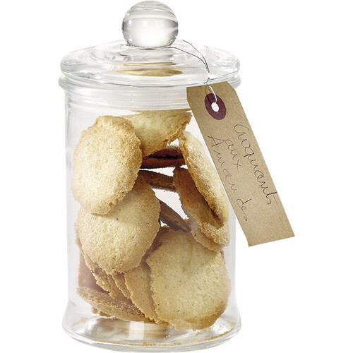 Tarro de vidrio con tapa de vidrio 650ml
