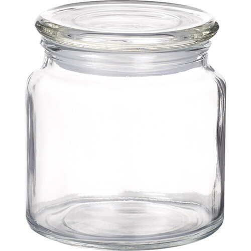 Bocal verre couvercle verre 480 ml-Les Bonnes...