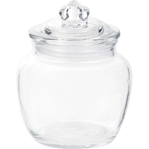Bocal verre couvercle verre 580ml-Les Bonnes...