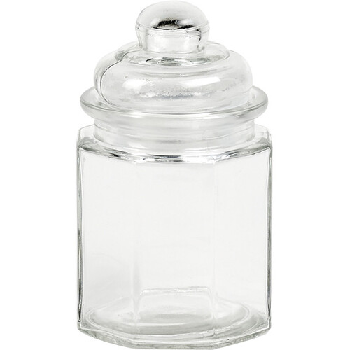 Jarra de vidrio con tapa de vidrio