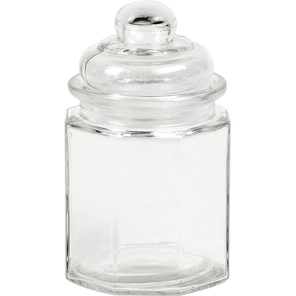 Jarra de vidro com tampa de vidro