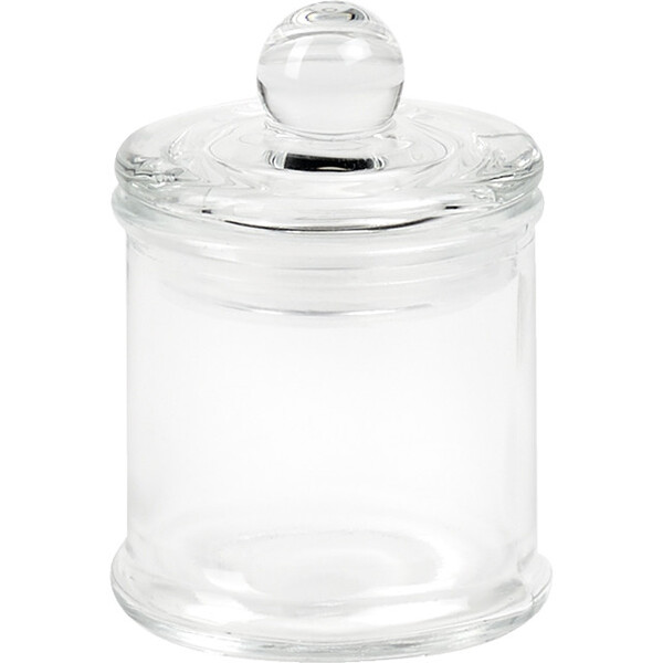 Jarra de vidro com tampa de vidro