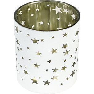 Tealight glass Star gold color 2