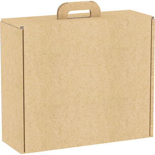 Suitcase cardboard rectangular kraft