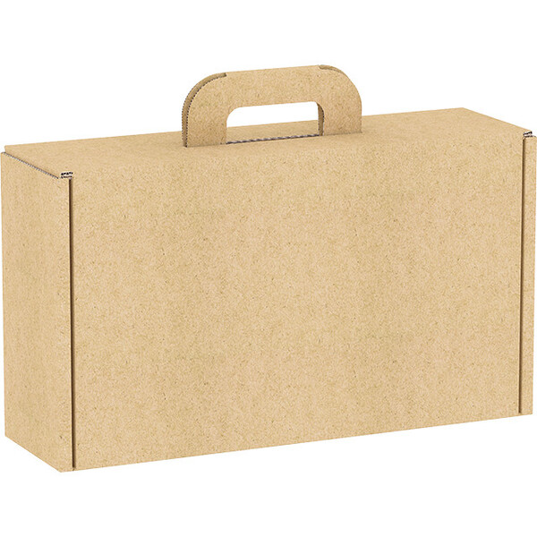 Mala cartão rectangular kraft