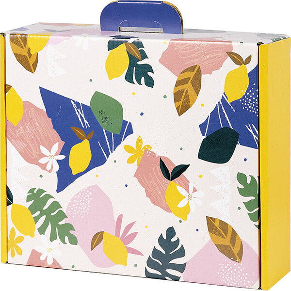 Mala cartão rectangular JARDIM DE CITRINOS