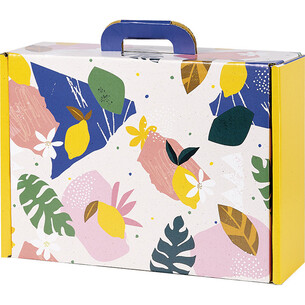 Maleta cartón rectangular JARDIN DE CITRICOS