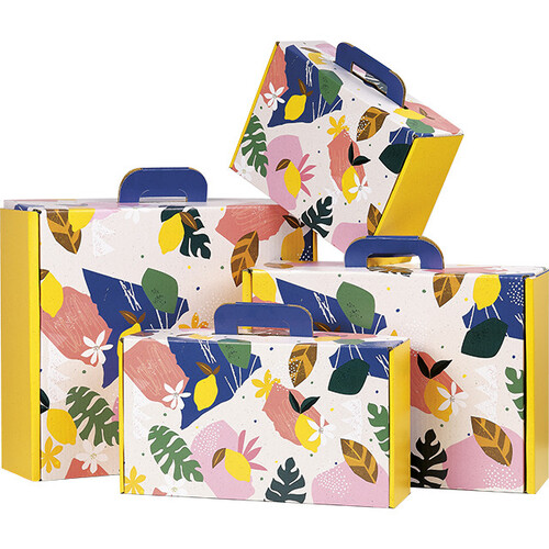Maleta cartón rectangular JARDIN DE CITRICOS
