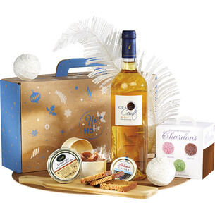 Valisette carton kraft rectangle HIVER EN FETES... 2