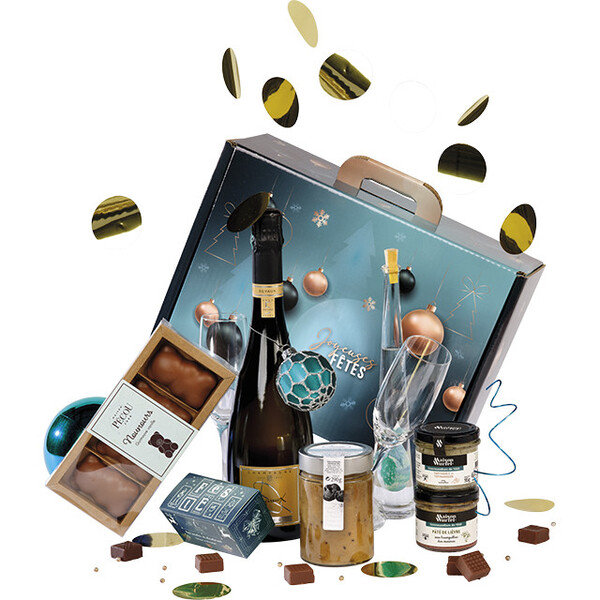 Maleta cartão kraft retangular ESMERALDA verde/ouro