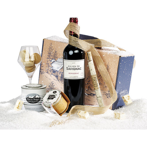 Valisette carton kraft rectangle HIVER CANADIEN...