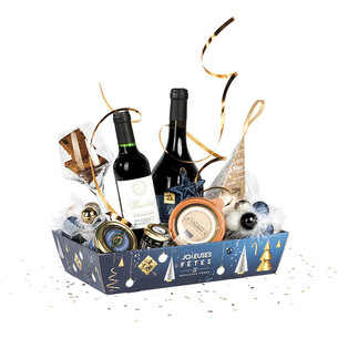 Tray cardboard rectangular JOYEUSES FÊTES Christmas... 2