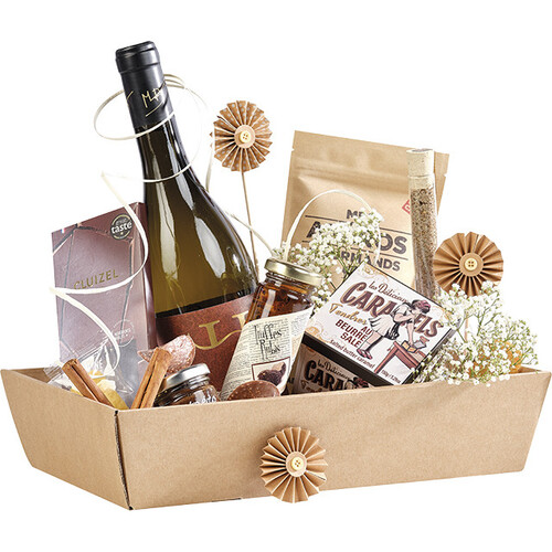 Tray cardboard kraft rectangular unprinted...